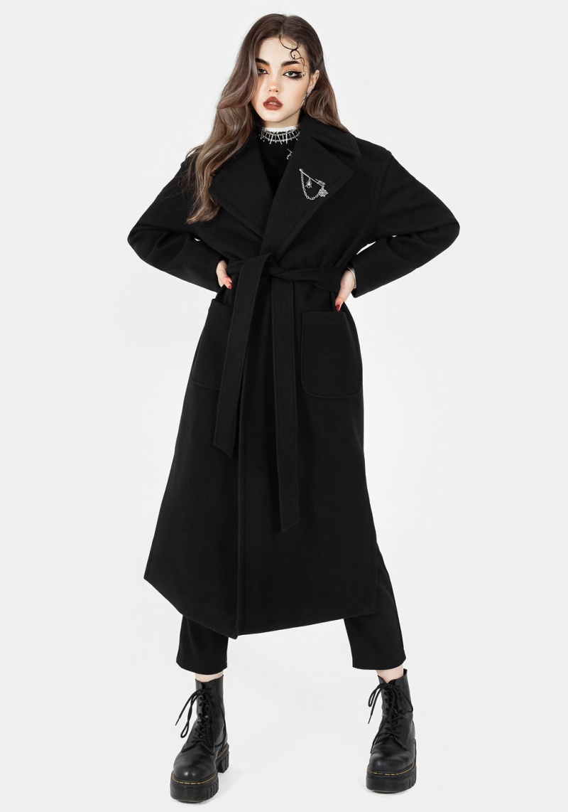 Disturbia Meltdown Oversized Coat with Brooch | EW1659824