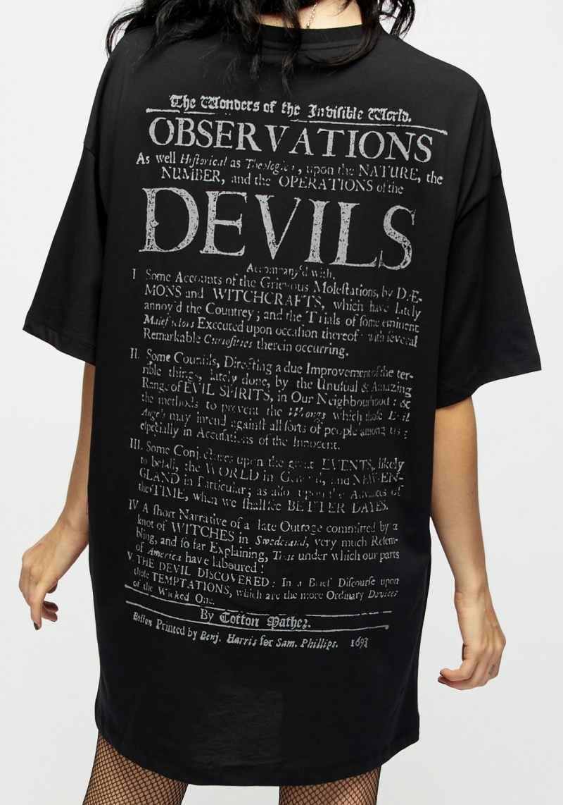 Disturbia Memento Mori Tee Šaty | JL6248913