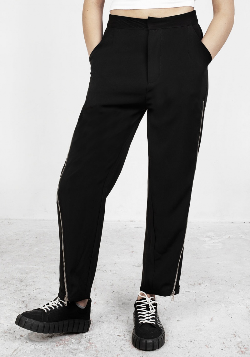 Disturbia Proto Zip Up Tailored Trousers | LY1432790