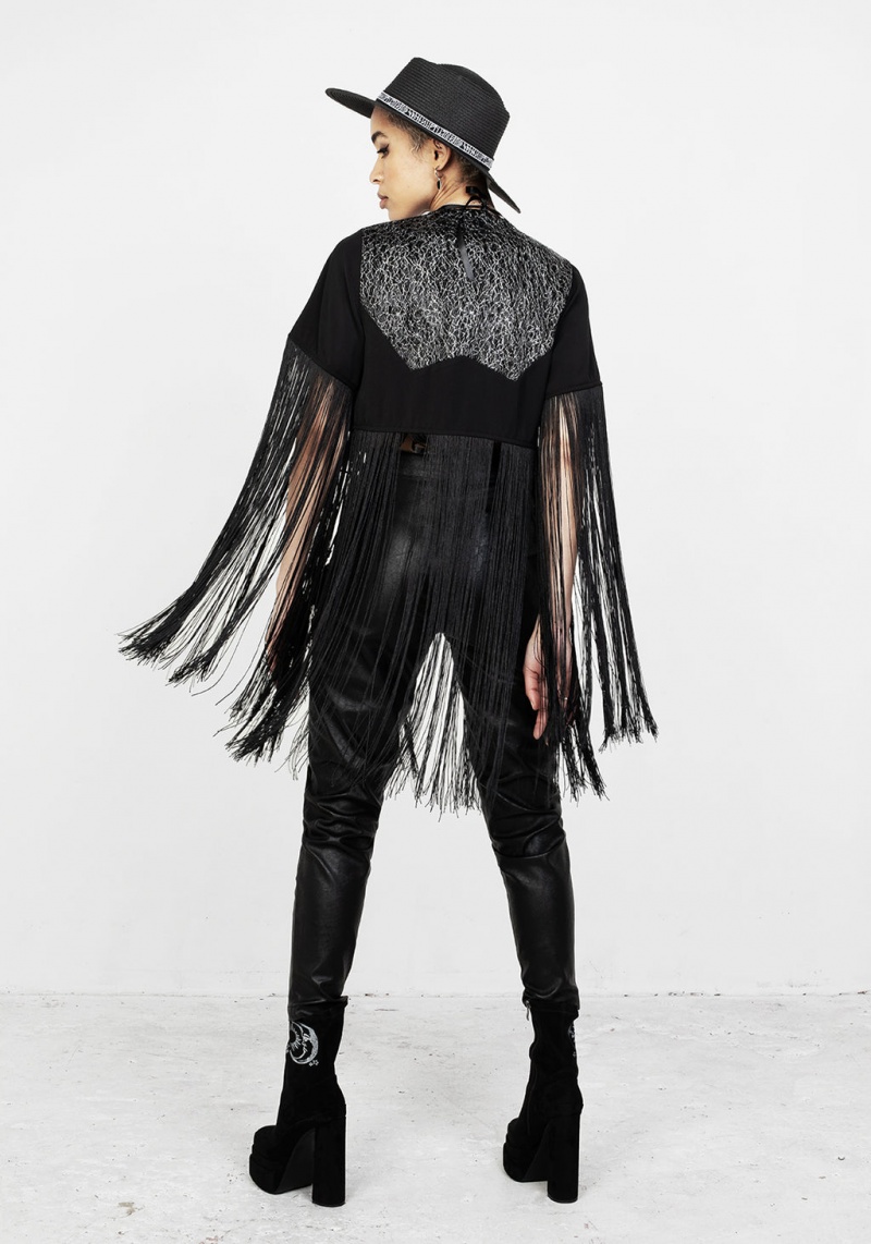 Disturbia Sharona Fringed Bolero Jacket | UC6019857