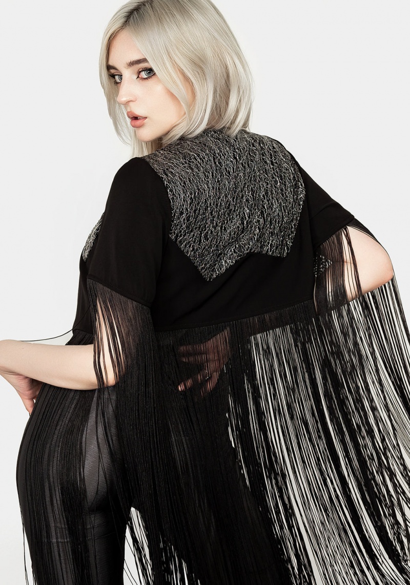 Disturbia Sharona Fringed Bolero Jacket | UC6019857