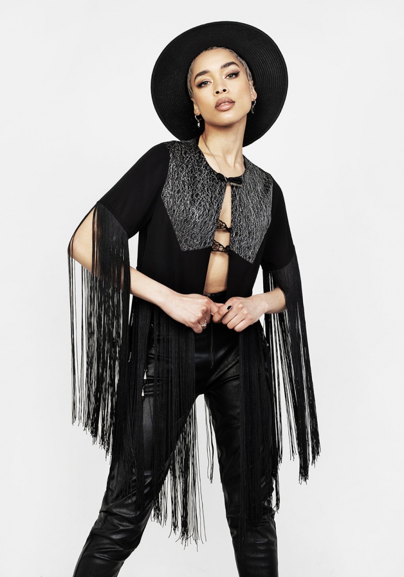 Disturbia Sharona Fringed Bolero Jacket | UC6019857