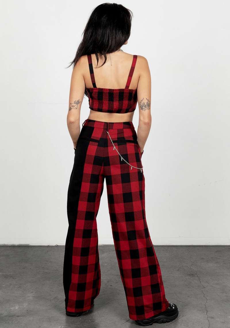 Disturbia Sh!t Show Plaid Bralet | ZK6984721