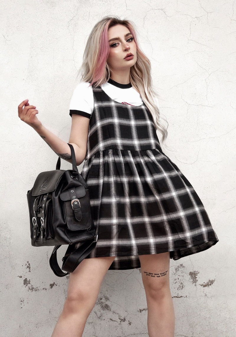 Disturbia Singles Plaid Šaty | LC2690815