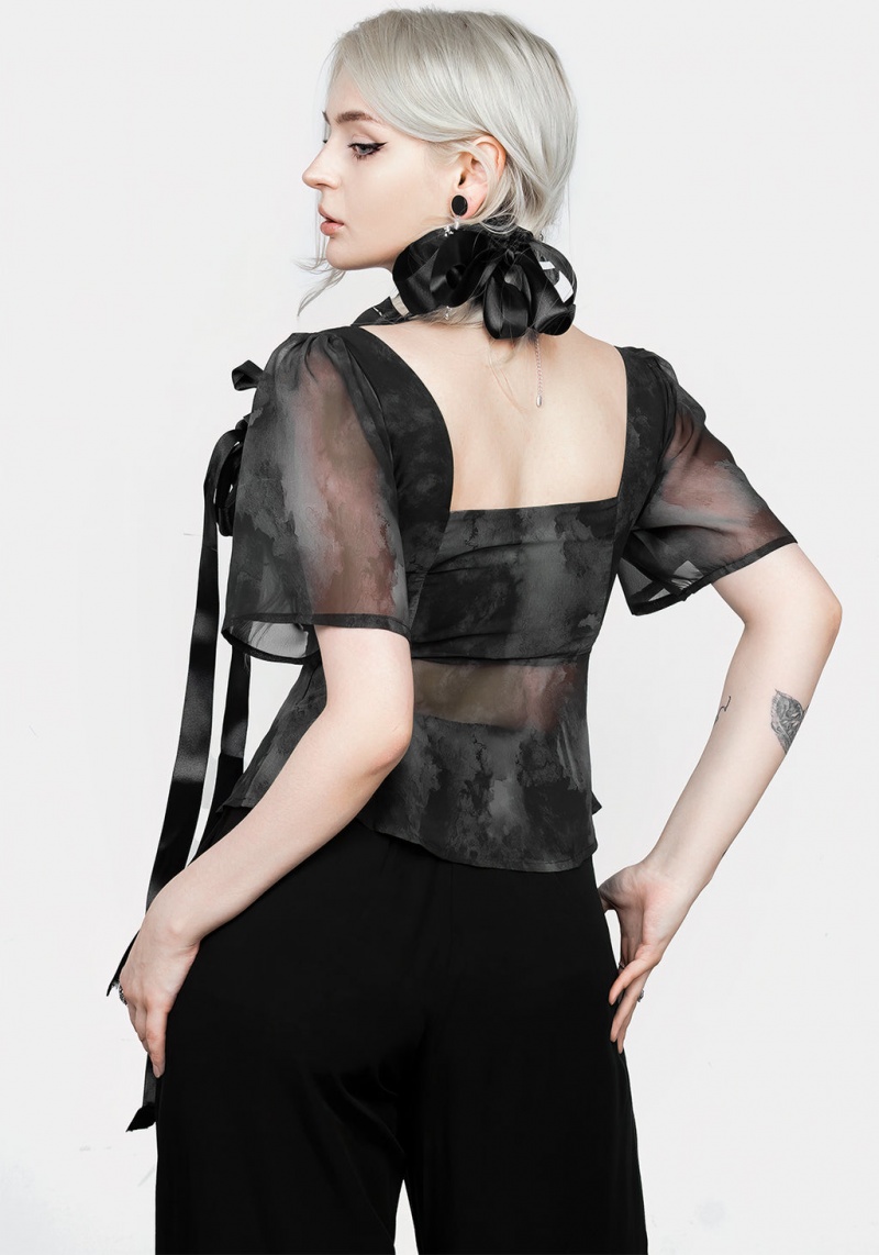 Disturbia Tempest Tie Peplum Top | YV8417539