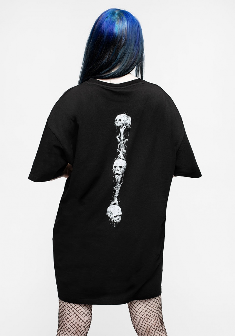 Disturbia Temptation Snakes Oversized Tee Šaty | GA6795831