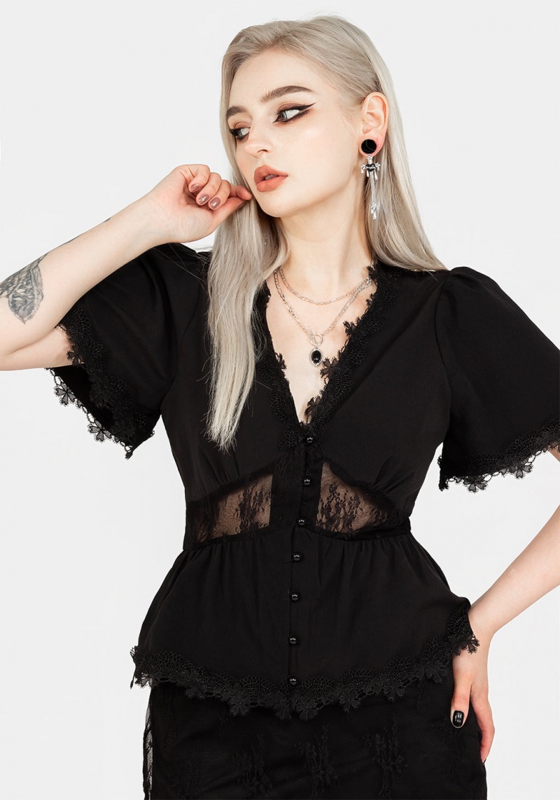 Disturbia Torment Angel Sleeve Top | DG4612905