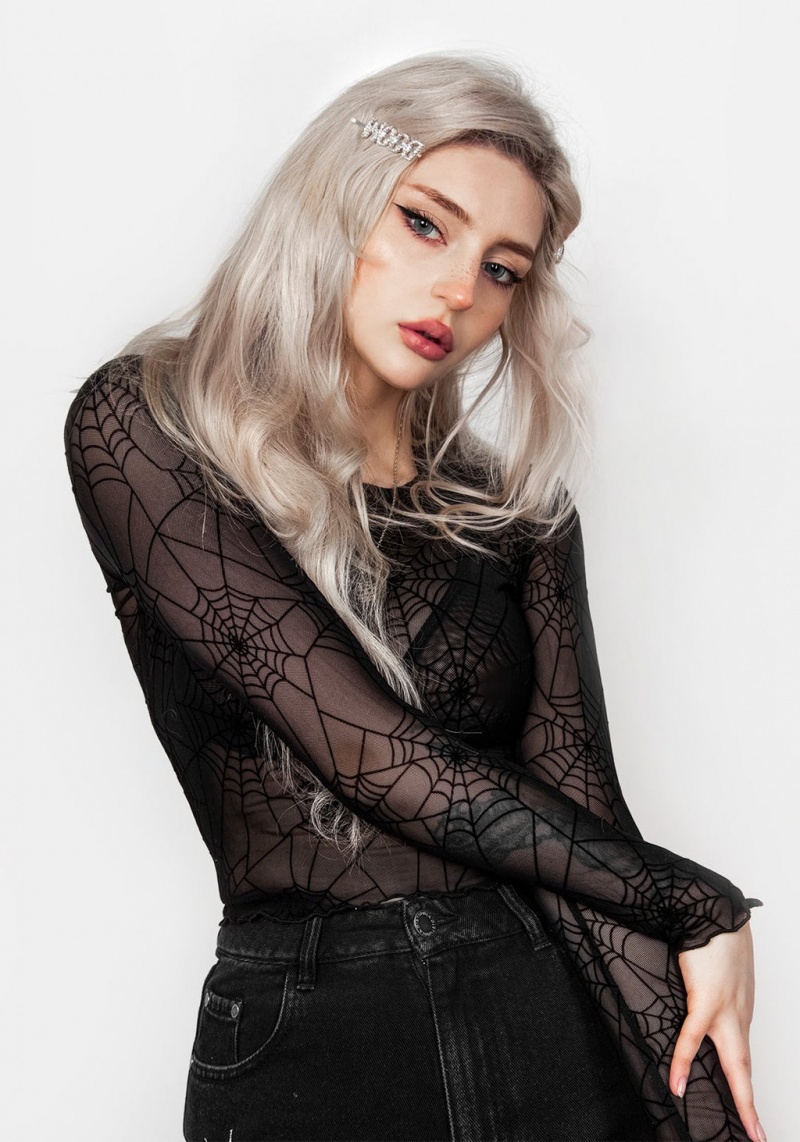 Disturbia Venom Mesh Crop | WH8901435