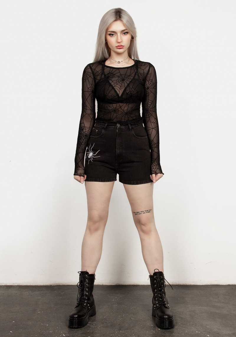 Disturbia Venom Mesh Crop | WH8901435