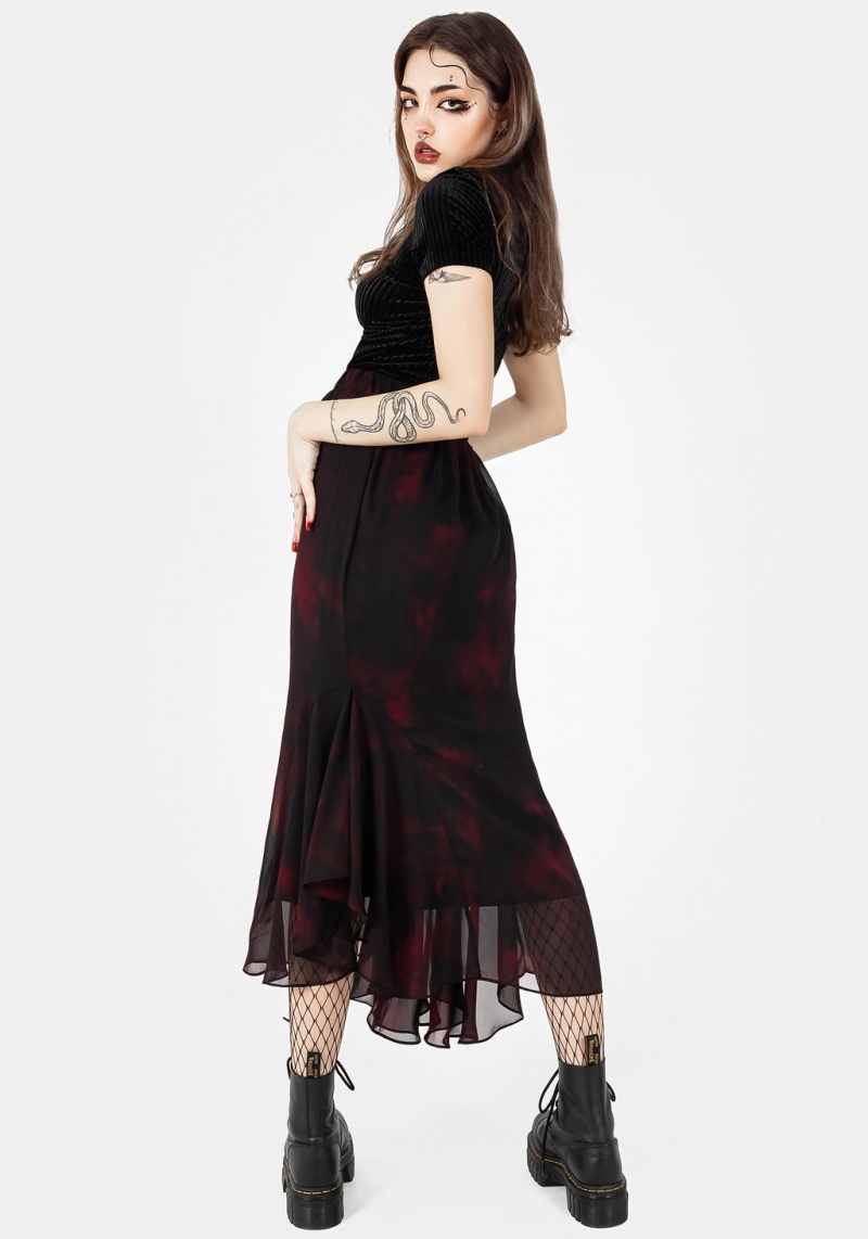 Disturbia Vesta Chiffon Handkerchief Hem Midaxi Skirt | WV2734895