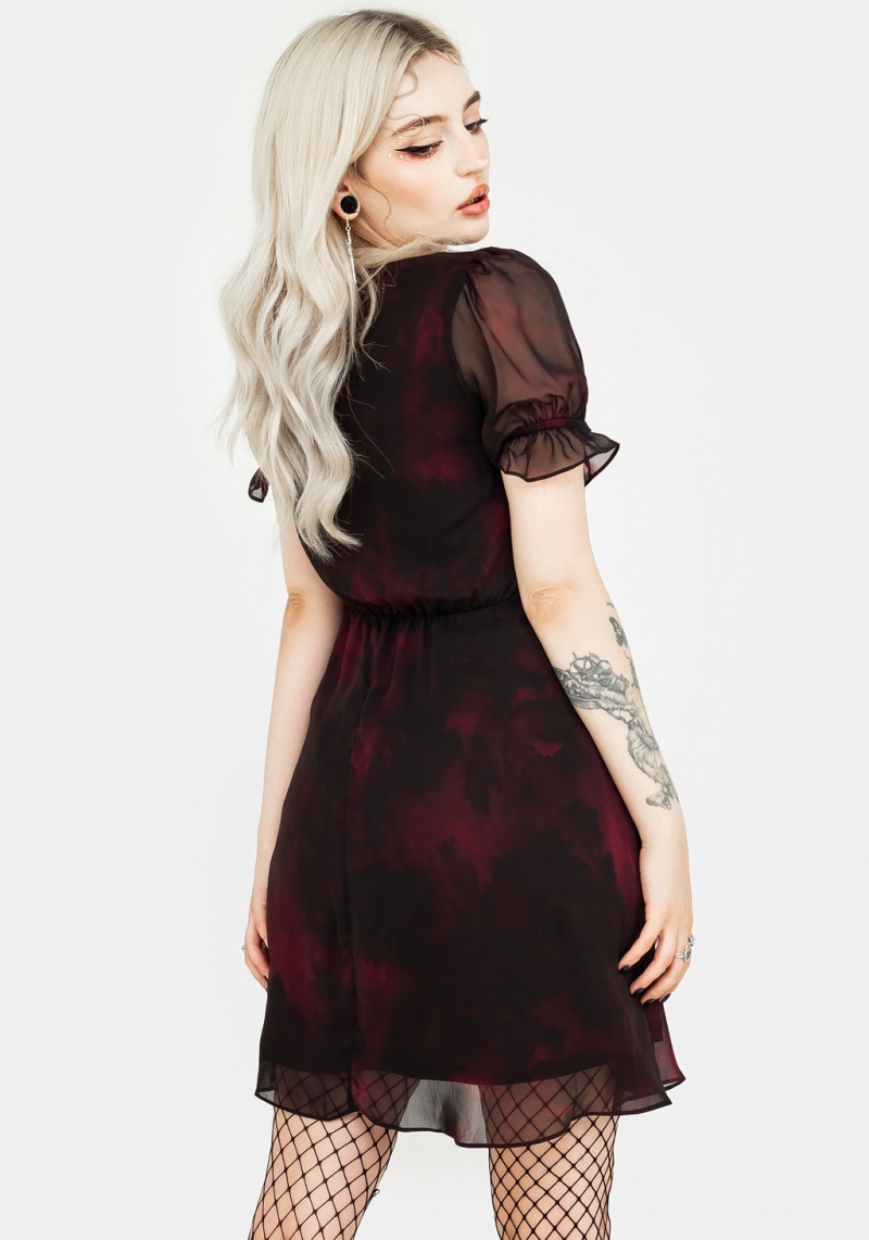 Disturbia Vesta Chiffon Ruffle Mini Šaty | MO7248690