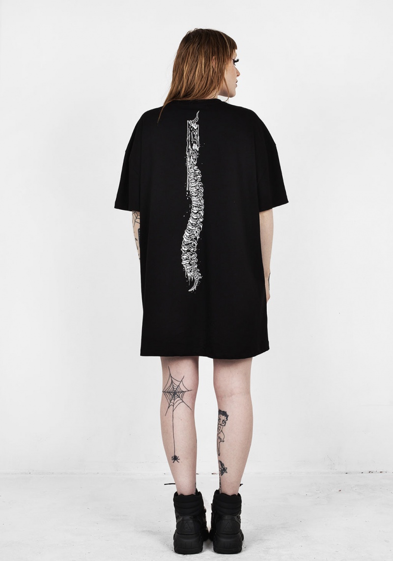 Disturbia Xenomort Krátké Sleeve T Shirt Šaty | SG7564012