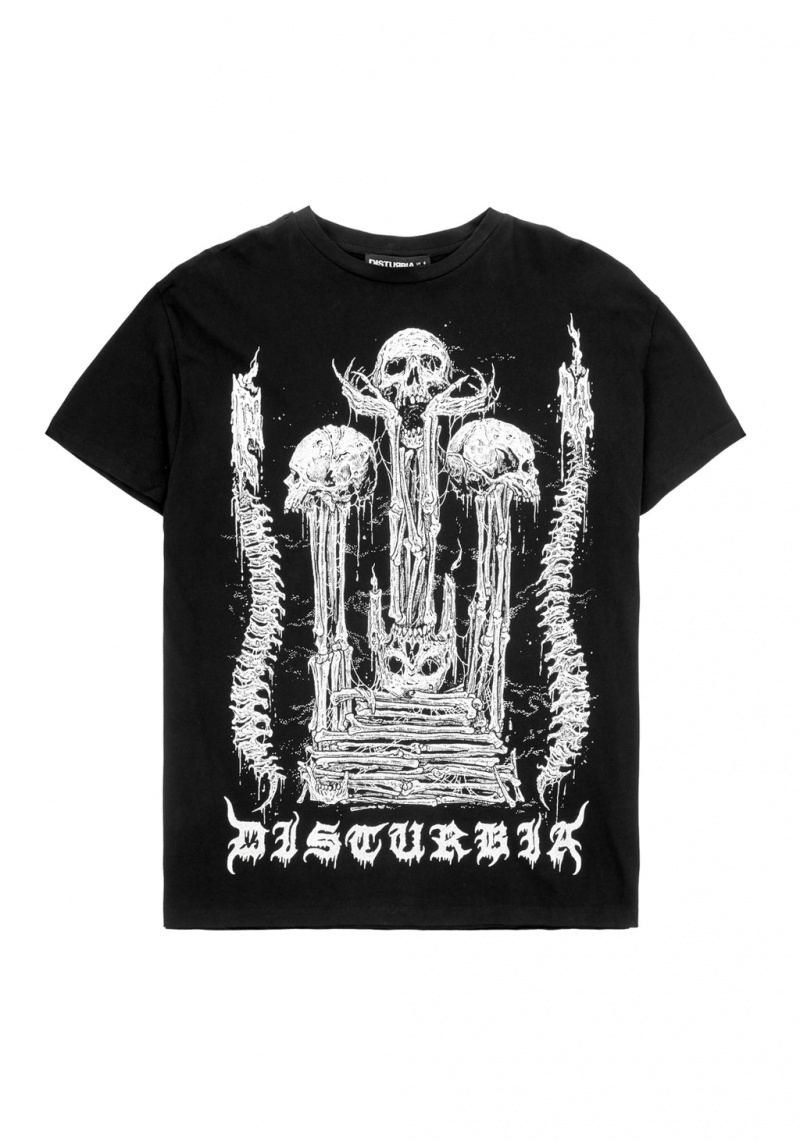 Disturbia Xenomort Krátké Sleeve T Shirt Šaty | SG7564012